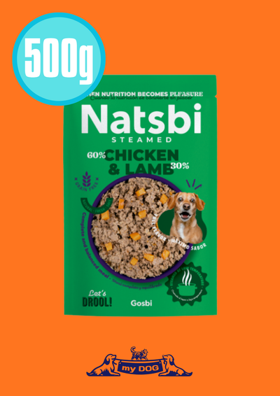 Natsbi (ナツビ) 　チキン＆ラム　500g　DOGウェット