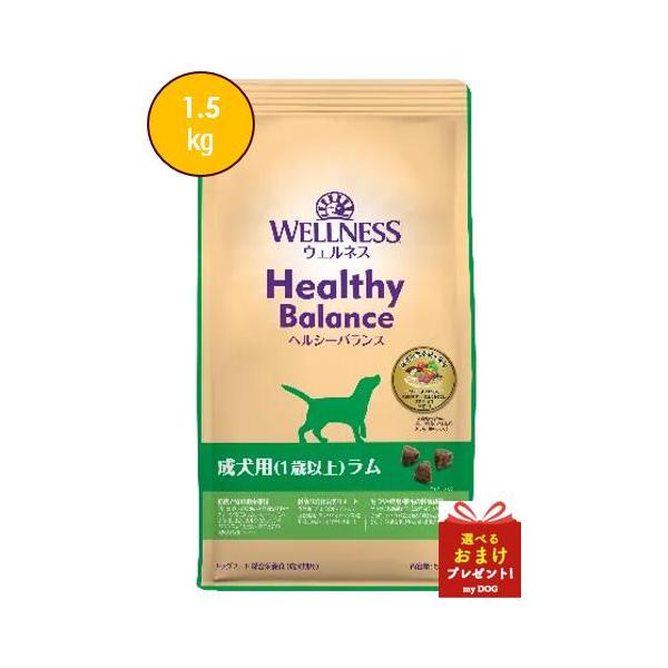 ウェルネス　ヘルシーバランス　成犬用ラム　1.5kg　【お取り寄せ】