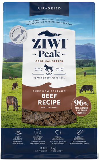 ジウィピーク　エアドライ・ドッグフード　NZグラスフェッドビーフ　4kg