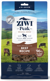 ジウィピーク　エアドライ・ドッグフード　NZグラスフェッドビーフ　454g