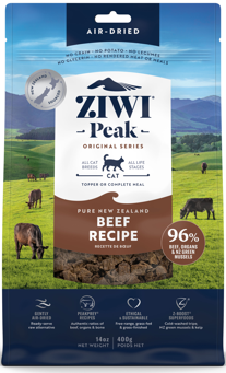 ジウィピーク　エアドライ・キャットフード　NZグラスフェッドビーフ　400g