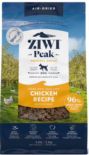 ジウィピーク　エアドライ・ドッグフード　ＮＺフリーレンジチキン　2.5kg