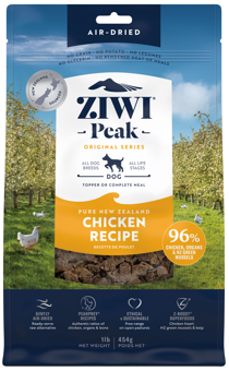 ジウィピーク　エアドライ・ドッグフード　ＮＺフリーレンジチキン　454g