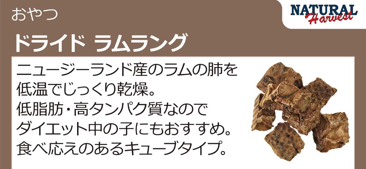 ナチュラルハーベスト　ドライドラムラング　80g