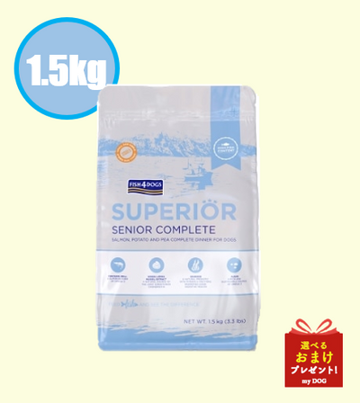 フィッシュ4　ドッグ　スーペリア　ウェイトコントロール　1.5kg　【ティドラ15gおまけ付き】