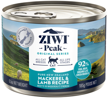 ジウィピーク　キャット缶　NZマッカロー＆ラム　185g