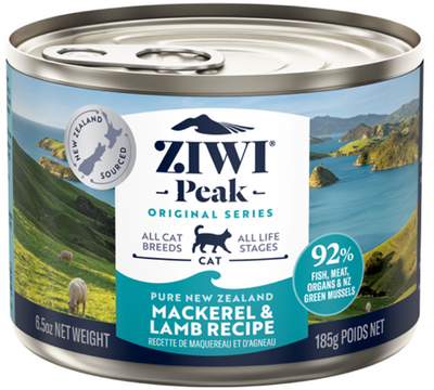 ジウィピーク　キャット缶　NZマッカロー＆ラム　185g