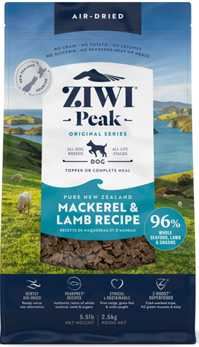 ジウィピーク　エアドライ・ドッグフード　NZマッカロー＆ラム　2.5kg