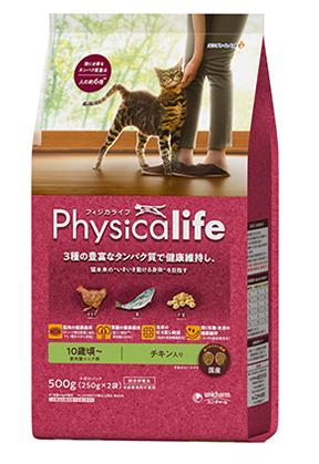 フィジカライフ　室内猫　シニアチキン　500g