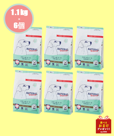 ナチュラルハーベスト　スキン＆コート　1.1kg×6袋