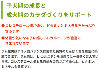 リガロ　ハイプロテインレシピ　ラム　子犬・成犬用　1.8kg