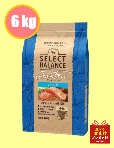 セレクトバランス　グレインフリー　アダルト　サーモン　小粒　6kg
