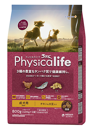 フィジカライフ　成犬用　チキン＆大豆　800g
