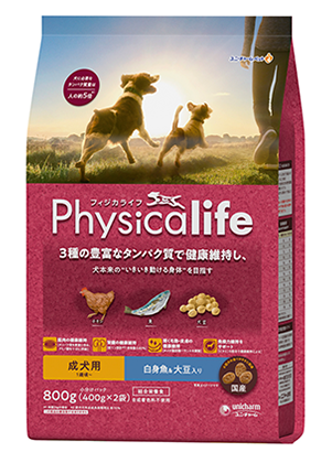 フィジカライフ　成犬　白身魚＆大豆　800g