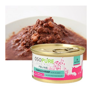 アーテミス　オソピュア　ツナ＆シュリンプ　猫用　85g