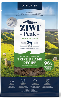 ジウィピーク　エアドライ・ドッグフード　トライプ＆ラム　1kg