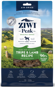 ジウィピーク　エアドライ・ドッグフードトライプ＆ラム　454g