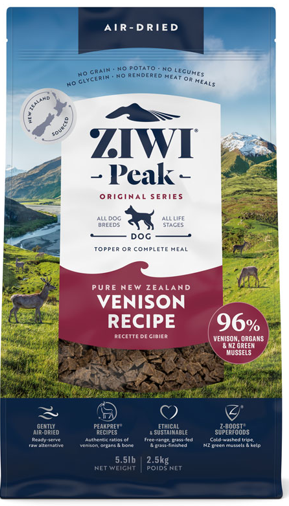 ジウィピーク　エアドライ・ドッグフード　ベニソン　2.5kg