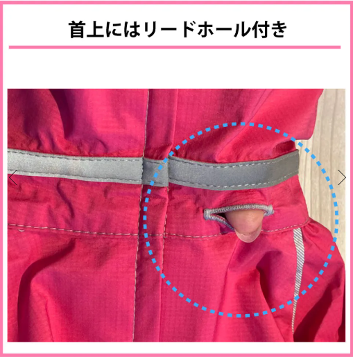 WHCY　ＪコートＷ　2号　犬用　レインコート