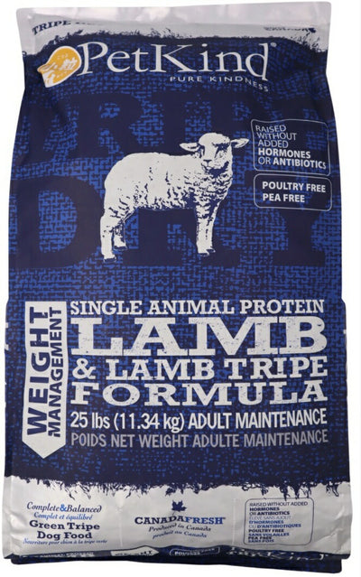 ペットカインド　トライプドライ　ウェイトマネージメント　SAP　ラムトライプ　小粒　11.34kg